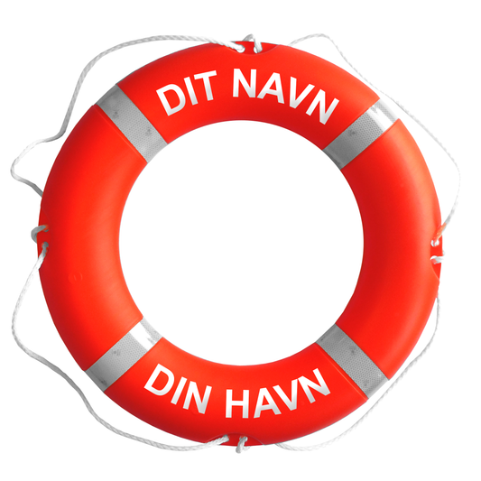 SOLAS redningskrans med egen tekst